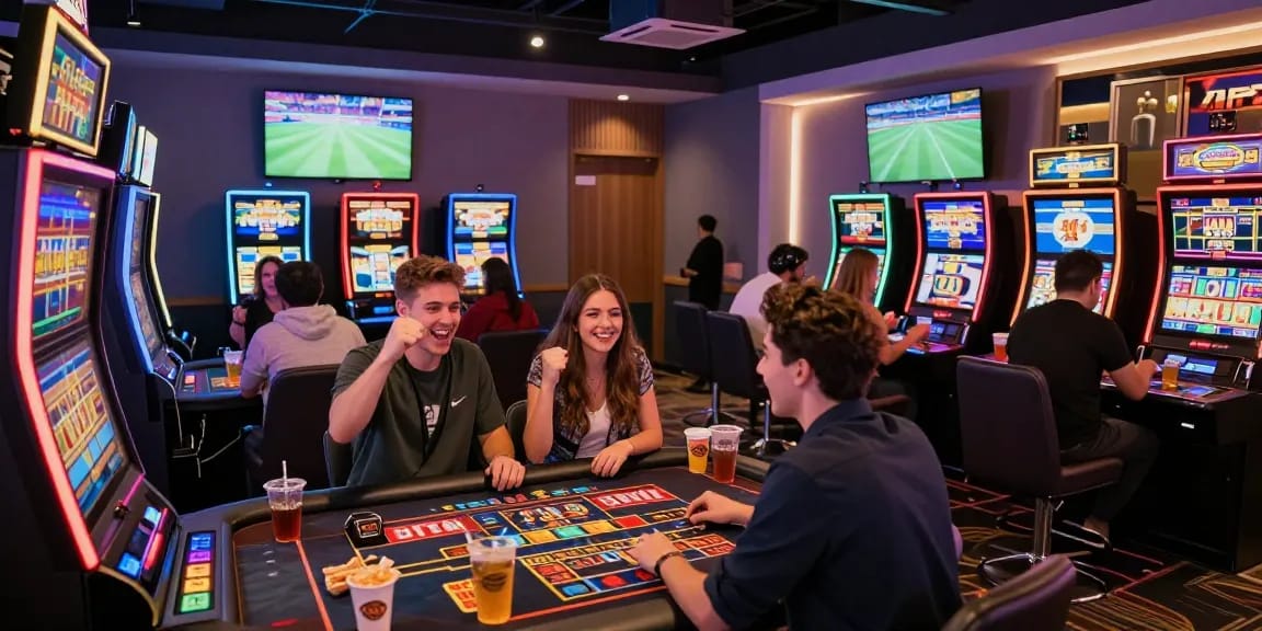 Slot gacor malam ini di KANGTOTO, pemain merayakan kemenangan di mesin slot.
